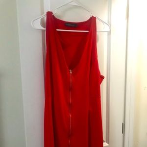 Red formal dress